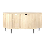 Meuble TV d'angle pour téléviseurs jusqu'à 55" | Gris Ardoise / Bouleau / Noyer Foncé | 2 portes