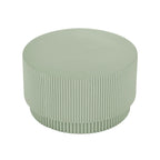 Table basse tonneau en H, style nordique, blanc/noir/vert, intérieur et extérieur, 1 personne