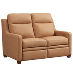 Causeuse inclinable électrique Amande / Anthracite / Camel, Zero-Wall, 2 places