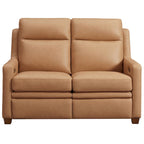 Causeuse inclinable électrique Amande / Anthracite / Camel, Zero-Wall, 2 places