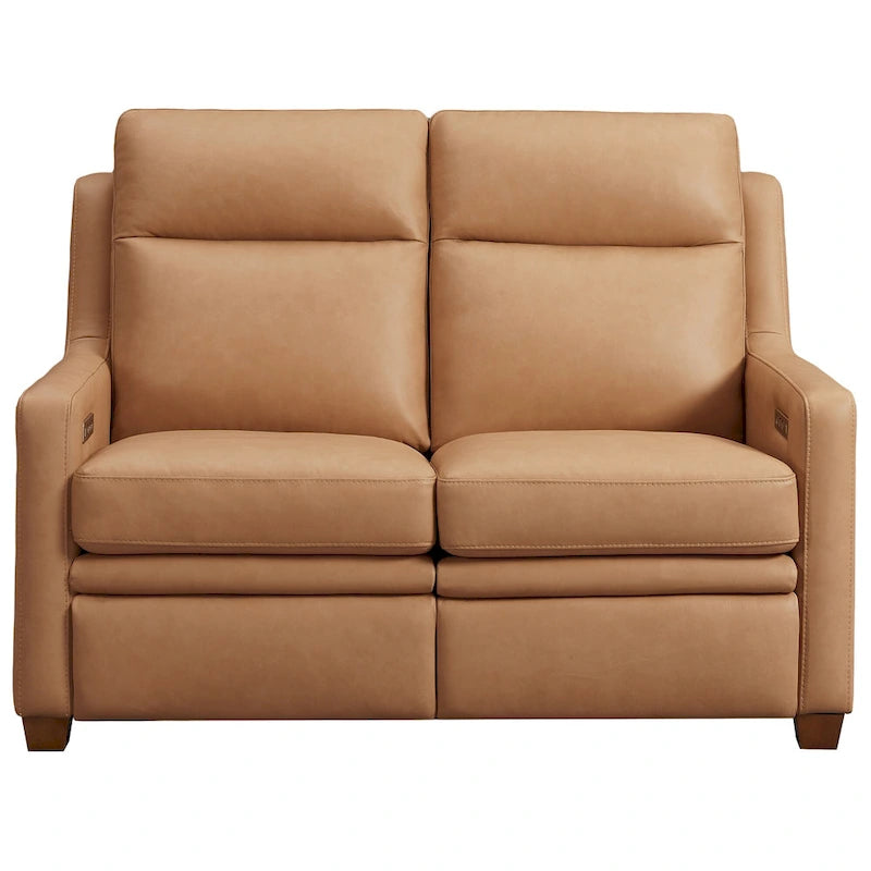 Causeuse inclinable électrique Amande / Anthracite / Camel, Zero-Wall, 2 places
