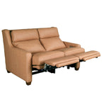 Causeuse inclinable électrique Amande / Anthracite / Camel, Zero-Wall, 2 places