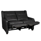 Causeuse inclinable électrique Amande / Anthracite / Camel, Zero-Wall, 2 places