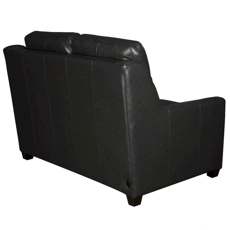 Causeuse inclinable électrique Amande / Anthracite / Camel, Zero-Wall, 2 places