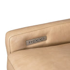 Causeuse inclinable électrique Amande / Anthracite / Camel, Zero-Wall, 2 places