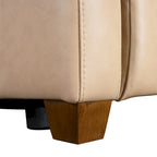 Causeuse inclinable électrique Amande / Anthracite / Camel, Zero-Wall, 2 places
