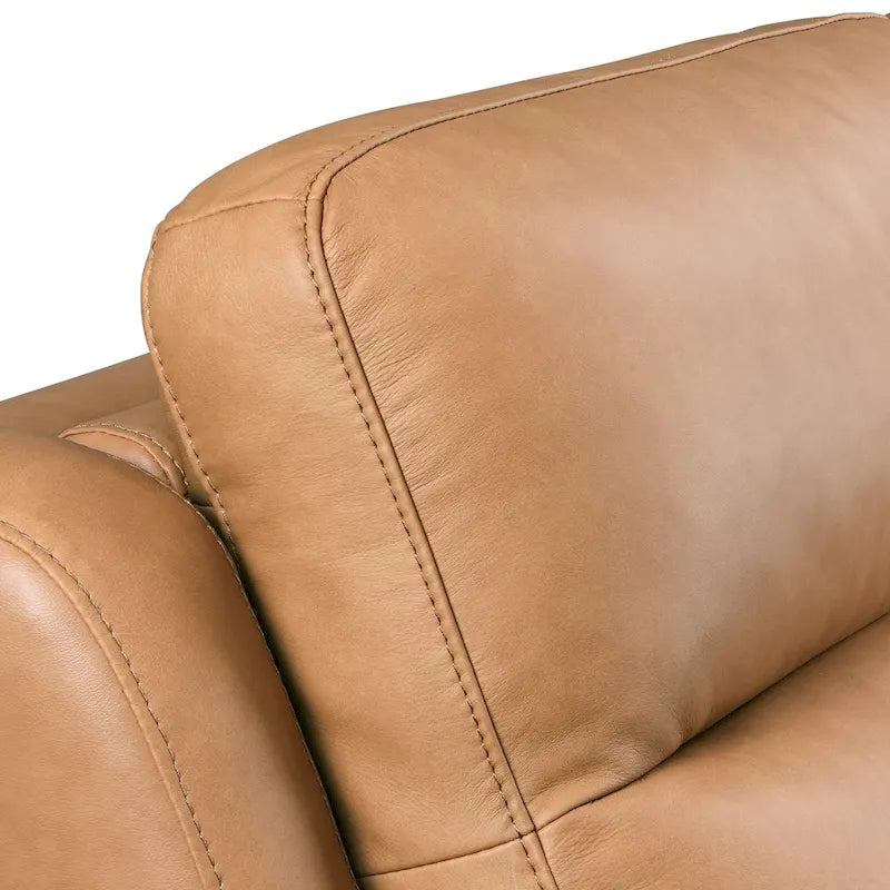 Causeuse inclinable électrique Amande / Anthracite / Camel, Zero-Wall, 2 places