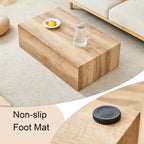 Table basse rectangulaire couleur bois, MDF, 1 place, 99 cm × 61 cm