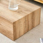Table basse rectangulaire couleur bois, MDF, 1 place, 99 cm × 61 cm