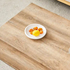 Table basse rectangulaire couleur bois, MDF, 1 place, 99 cm × 61 cm