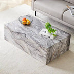 Table basse rectangulaire couleur bois, MDF, 1 place, 99 cm × 61 cm
