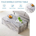 Table basse rectangulaire couleur bois, MDF, 1 place, 99 cm × 61 cm