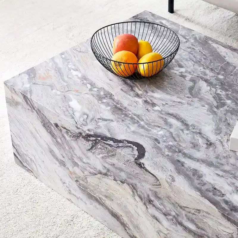 Table basse rectangulaire couleur bois, MDF, 1 place, 99 cm × 61 cm
