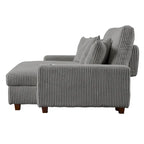 Chaise longue réglable grise avec porte-gobelets, une place