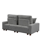 Chaise longue réglable grise avec porte-gobelets, une place