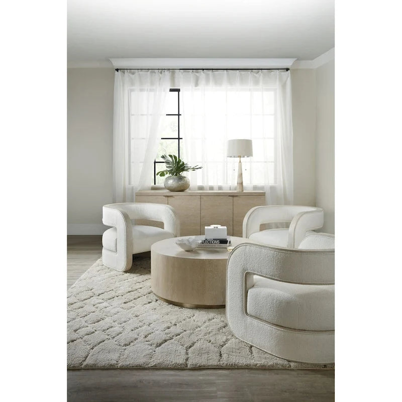 Fauteuil d'appoint Pebble Beach avec garniture en jute, 1 place