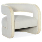 Fauteuil d'appoint Pebble Beach avec garniture en jute, 1 place