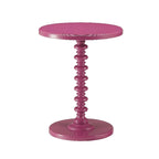 Table d'appoint ronde piédestal accent violet, 1 personne
