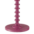 Table d'appoint ronde piédestal accent violet, 1 personne