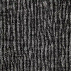 Canapé d'angle en chenille noir, 4 places