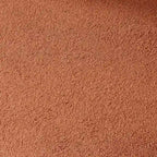Canapé incurvé 3 places en tissu bouclé orange/beige
