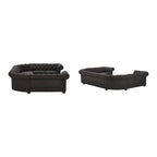 Canapé d'angle Chesterfield en U, 9 places, capitonné, plusieurs coloris