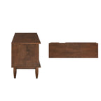 Meuble TV Mid-Century 2 tiroirs Tobacco Finish, 59 po.