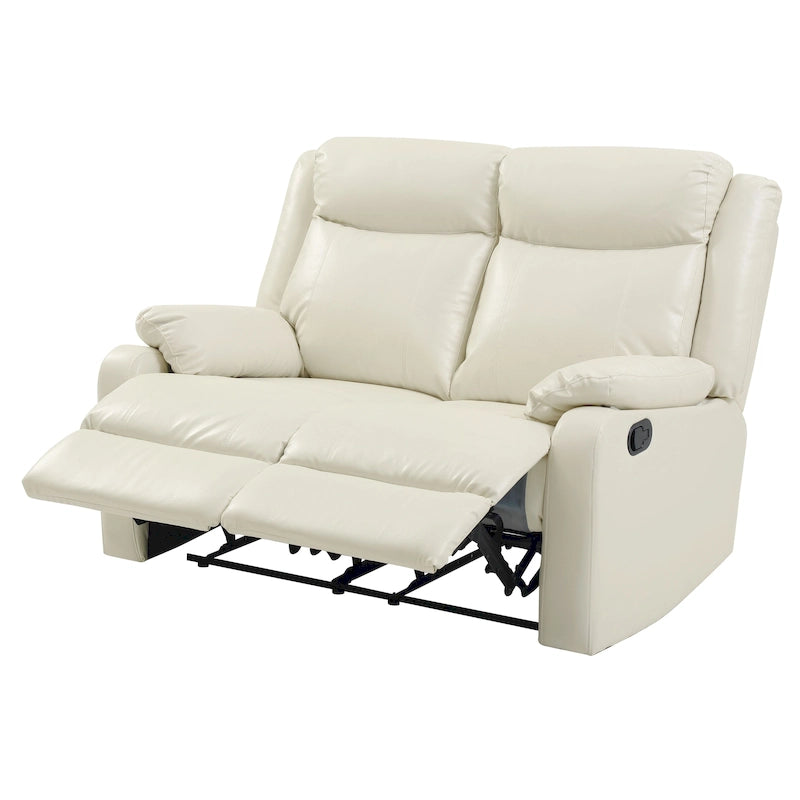 Causeuse inclinable double en similicuir Ward