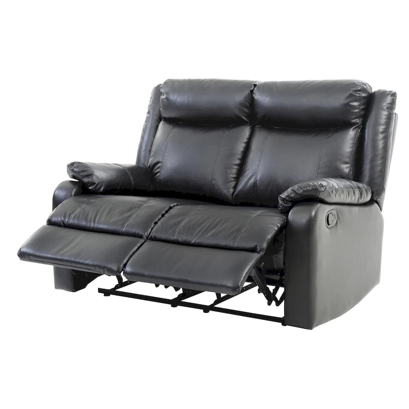 Causeuse inclinable double en similicuir Ward