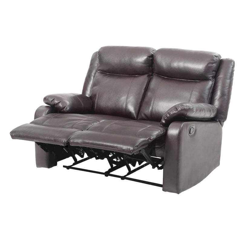 Causeuse inclinable double en similicuir Ward