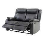 Causeuse inclinable double en similicuir Ward