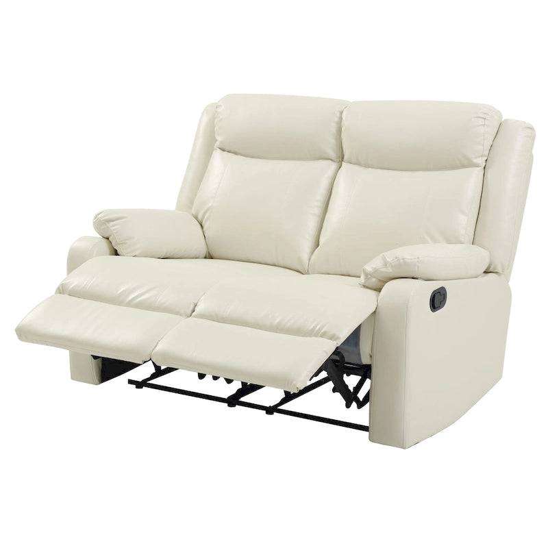 Causeuse inclinable double en similicuir Ward