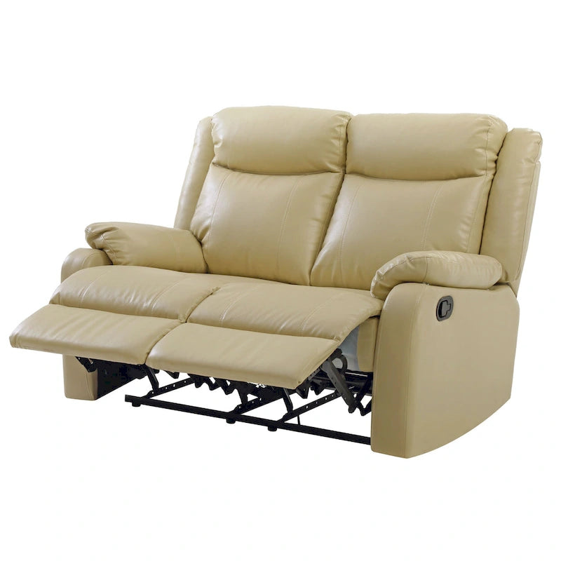 Causeuse inclinable double en similicuir Ward