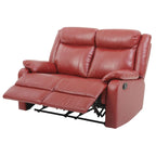 Causeuse inclinable double en similicuir Ward
