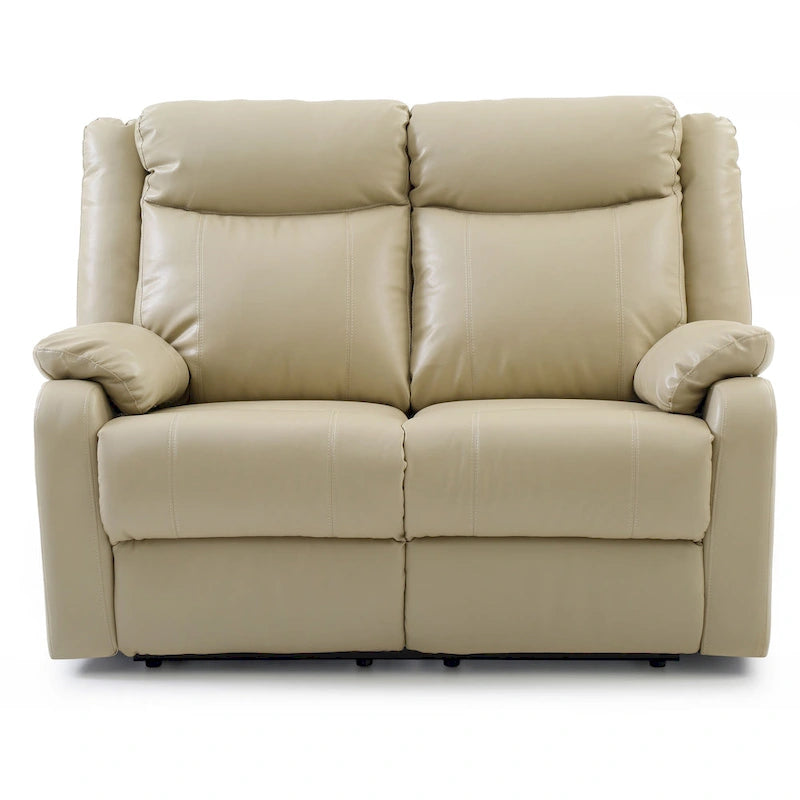 Causeuse inclinable double en similicuir Ward