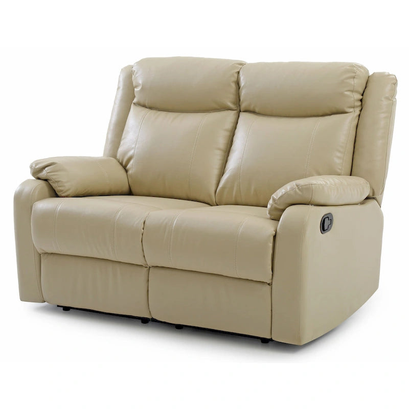 Causeuse inclinable double en similicuir Ward