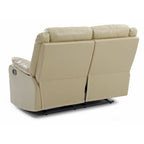 Causeuse inclinable double en similicuir Ward