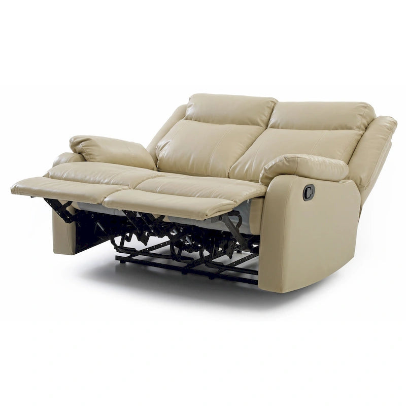 Causeuse inclinable double en similicuir Ward