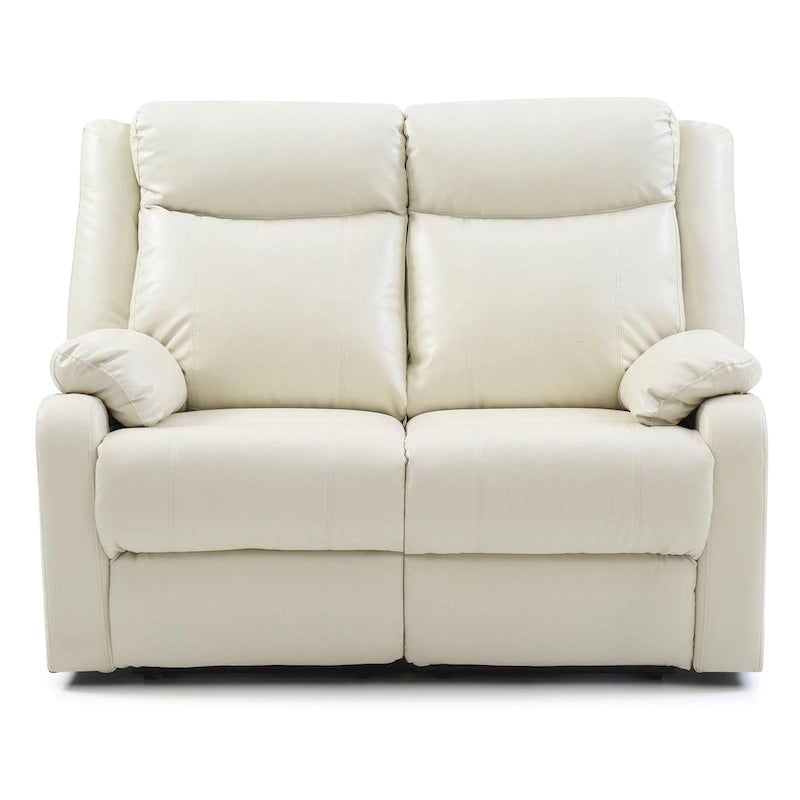 Causeuse inclinable double en similicuir Ward