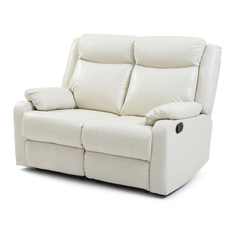 Causeuse inclinable double en similicuir Ward