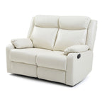 Causeuse inclinable double en similicuir Ward