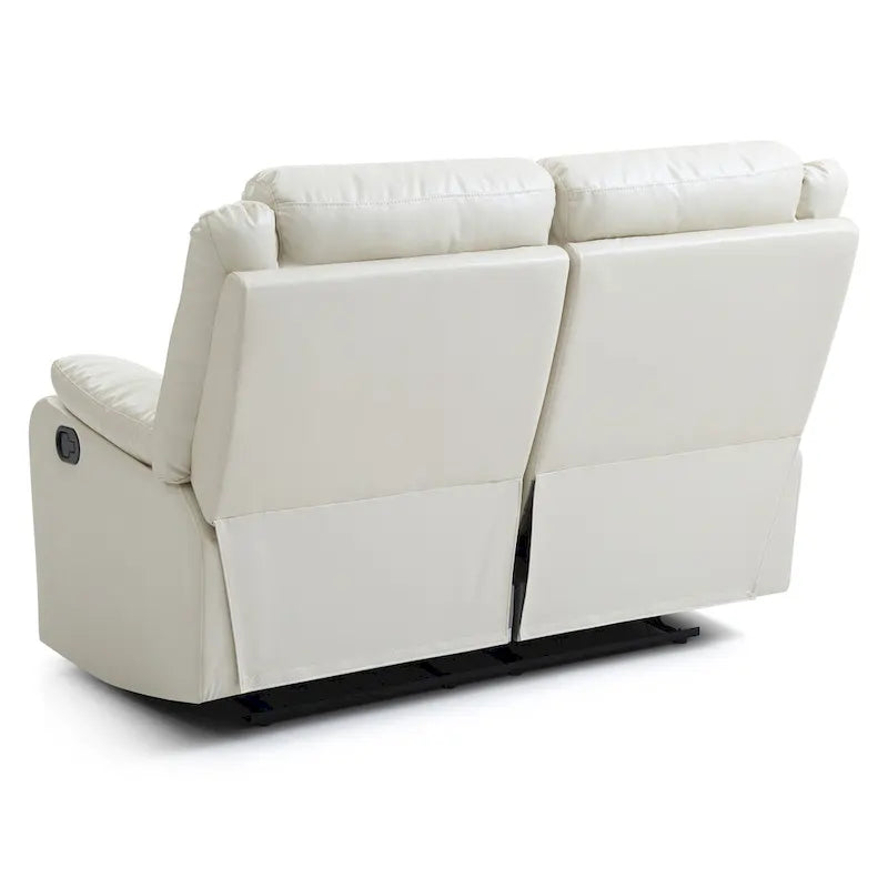 Causeuse inclinable double en similicuir Ward
