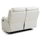 Causeuse inclinable double en similicuir Ward