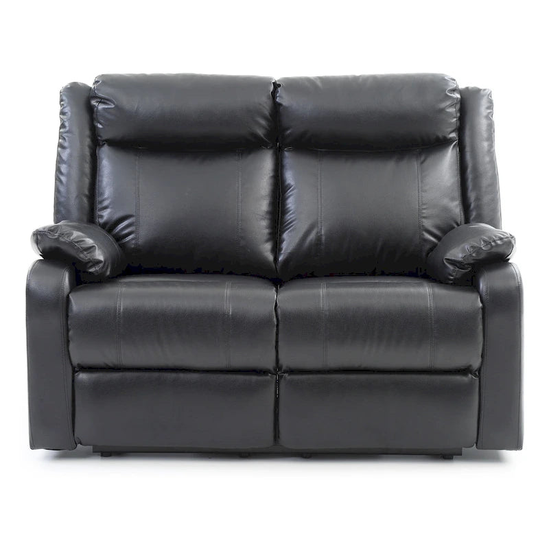 Causeuse inclinable double en similicuir Ward