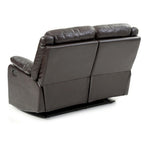 Causeuse inclinable double en similicuir Ward