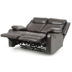 Causeuse inclinable double en similicuir Ward