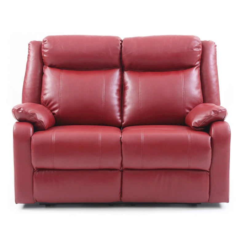 Causeuse inclinable double en similicuir Ward
