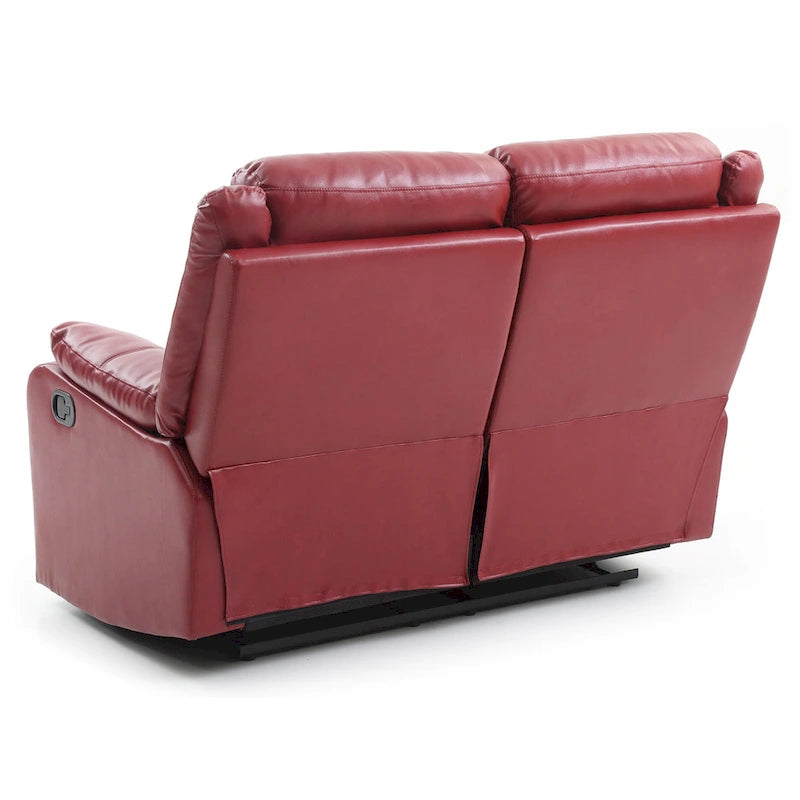Causeuse inclinable double en similicuir Ward