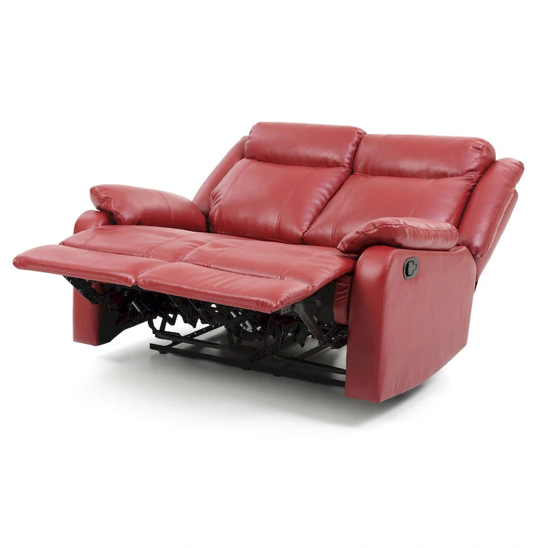 Causeuse inclinable double en similicuir Ward