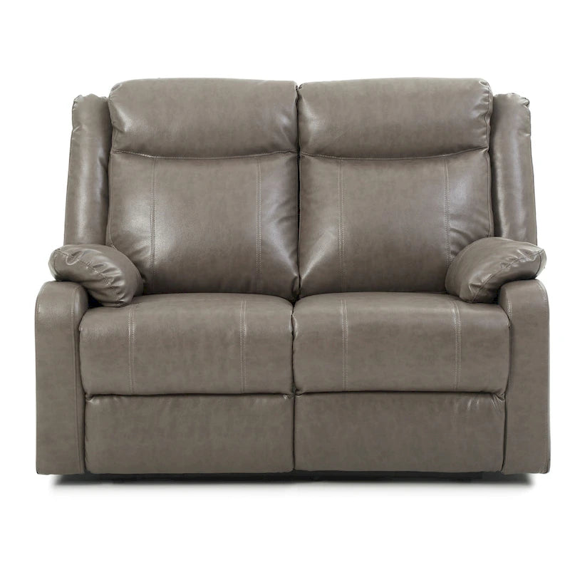 Causeuse inclinable double en similicuir Ward